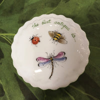 Box 7204-"  the best antique is an old friend"-bee, bug, & dragonfly