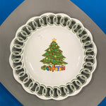 13"pierced  platter- christmas tree (c)
