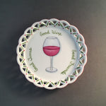 6103-wine coaster- good friends...