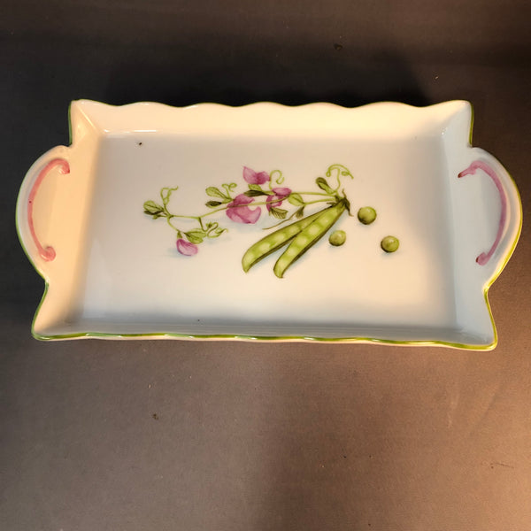 3177 tray Peas with blossoms